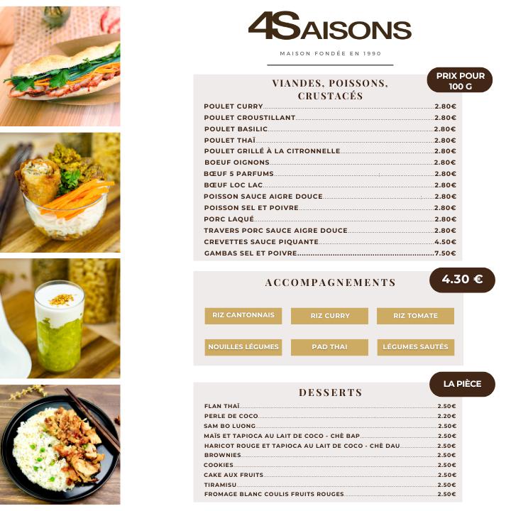 4 Saisons - Menu Image 1